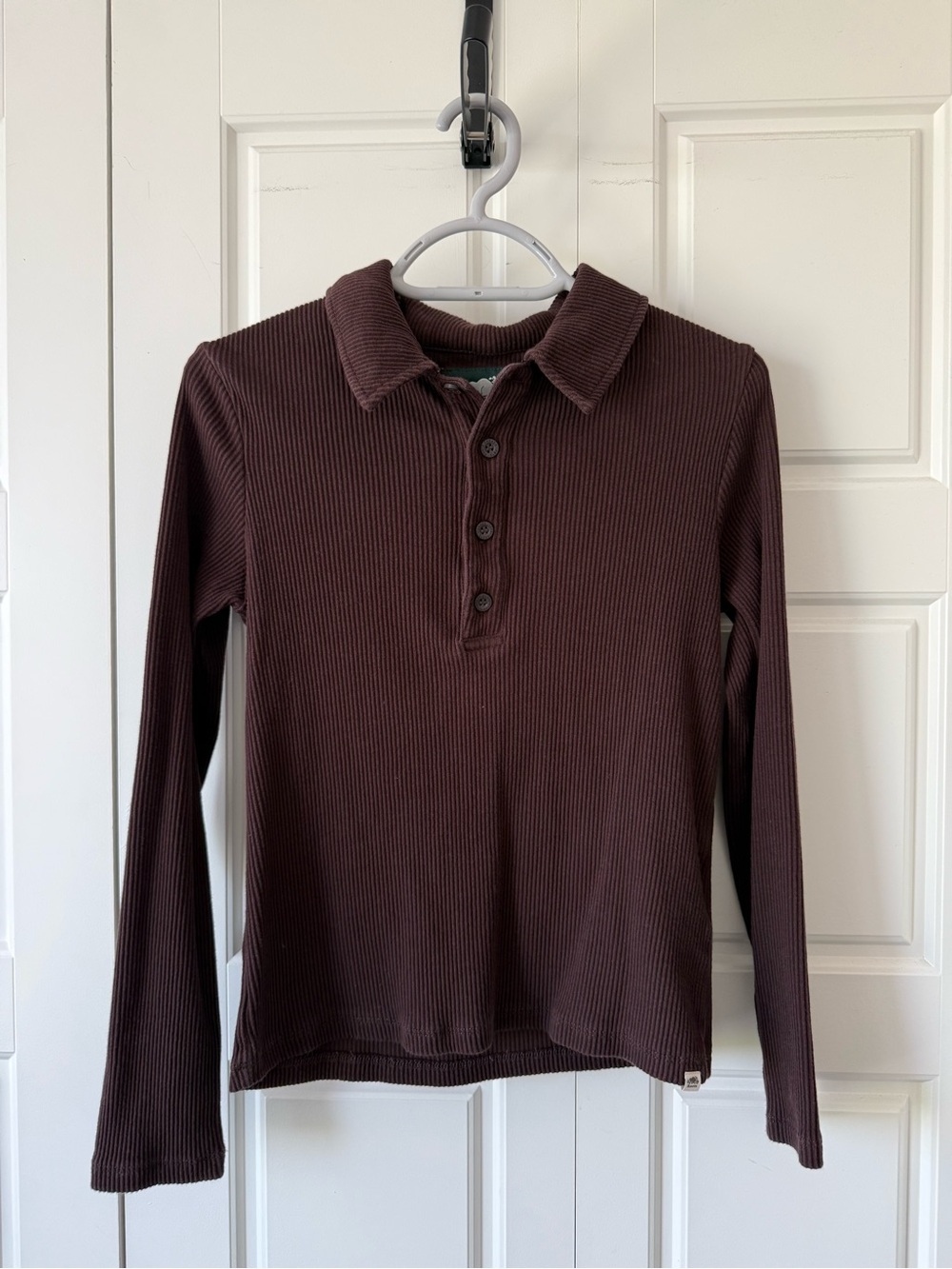 Roots Chocolate Brown Longsleeve Shirt - Size M